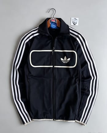Adidas street diver series tracktop jacket black white