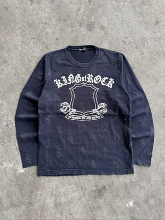 Japanese Brand Spinash King Of Rock Longsleeve