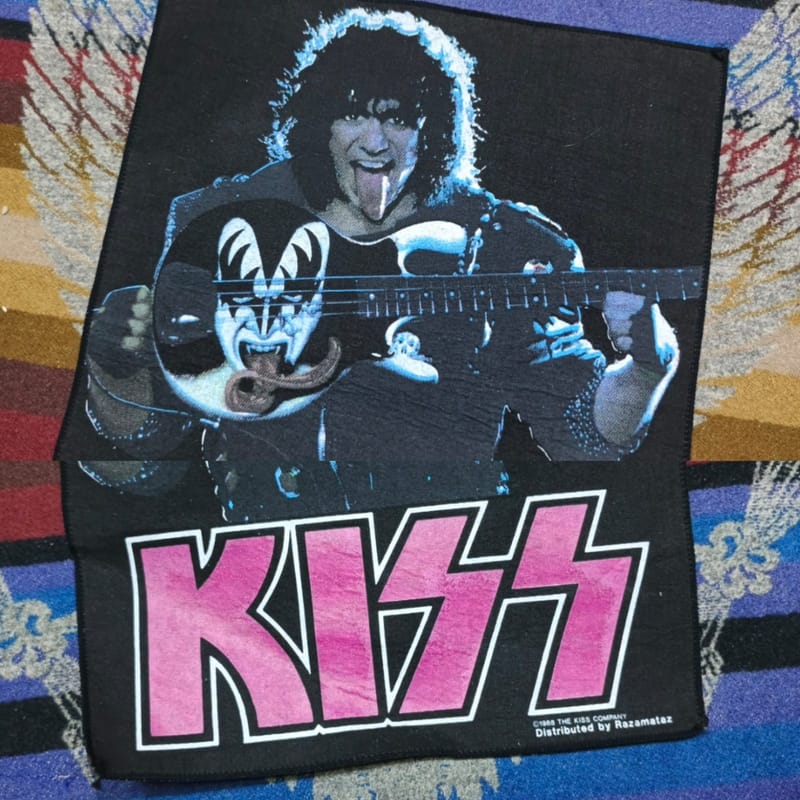 Vintage kiss backpatch original 1988 razamataz, foto 2