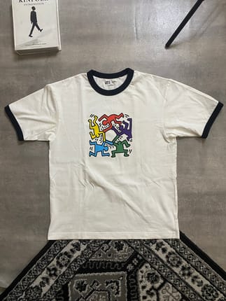 T-Shirt Keit Haring Ringer Tee Pop Art