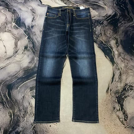 American Eagle Slim Straight Faded Dark Blue Jeans