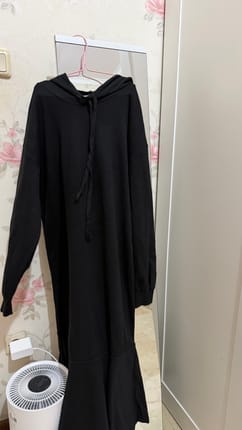 hoodie dress black