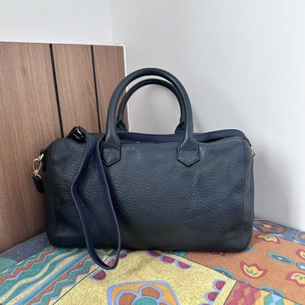 Burberry Heritage Alchester Bowling Bag in Steel Blue (navy)