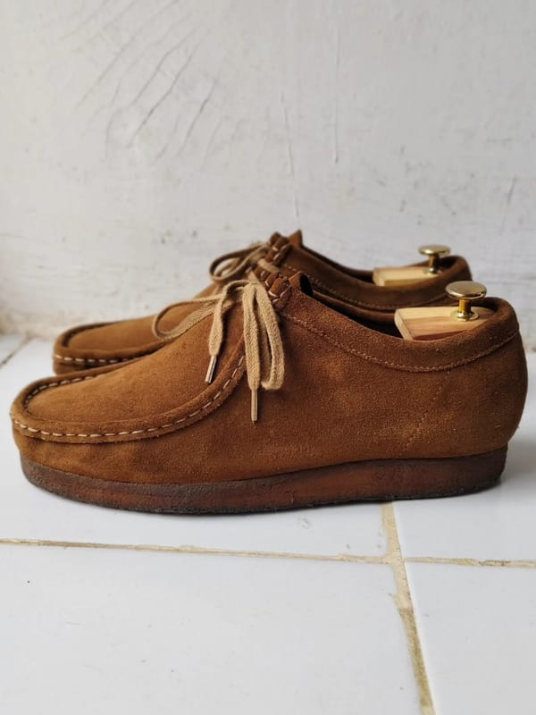 Clarks wallabee cola suede size 10½G / 45 original, foto 4