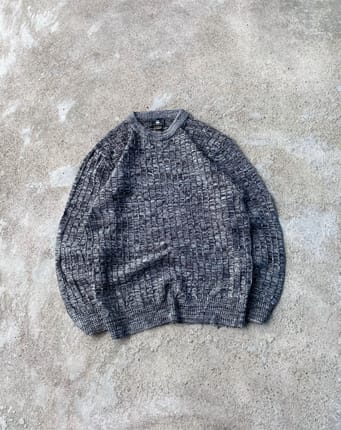 KNITWEAR TEXTURED GREY