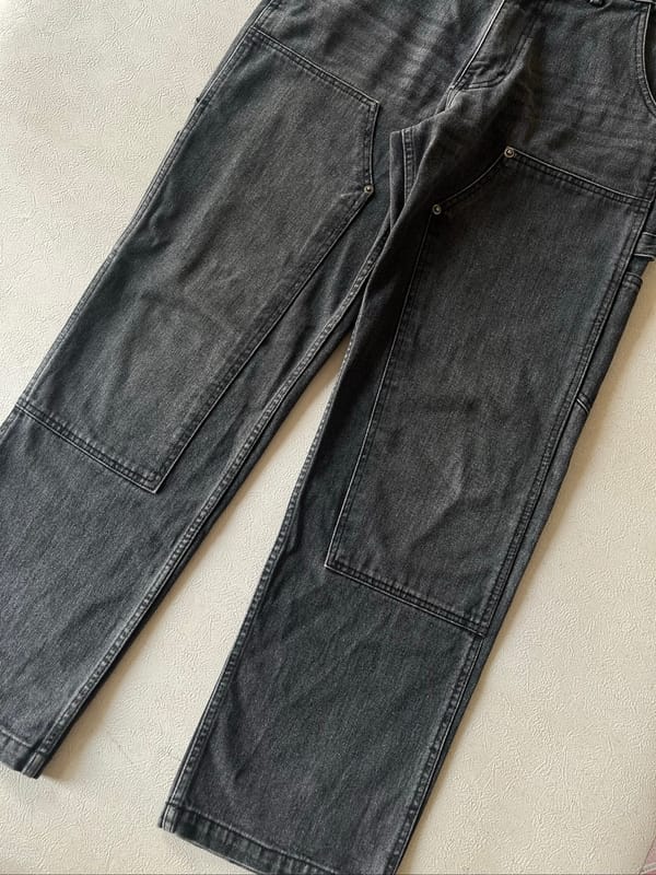 carpenter pants black wash jeans, foto 3