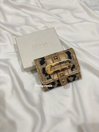 Guess leopard wallet