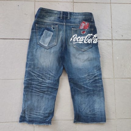 baggy pants denim coca cola by kello jeans