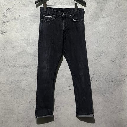 Ships selvedge japan celana panjang smoke grey