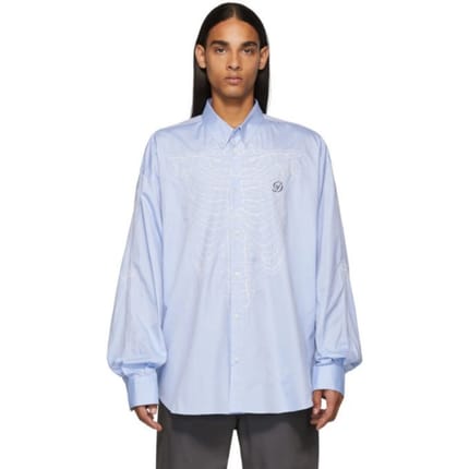 Doublet Blue Skeleton Embroidery Original
