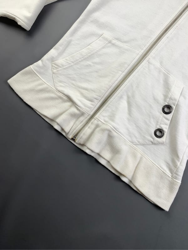 Basic House White Hood Print Hoodie (XS), foto 7