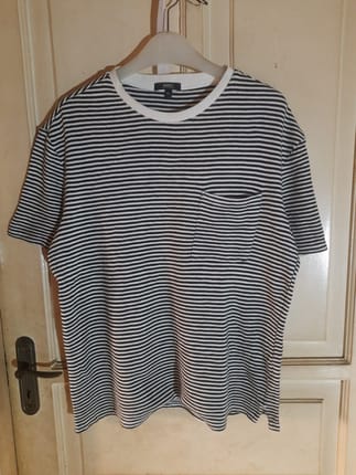 Kaos Salur/ Stripe SPAO Kantong ( Pocket )
