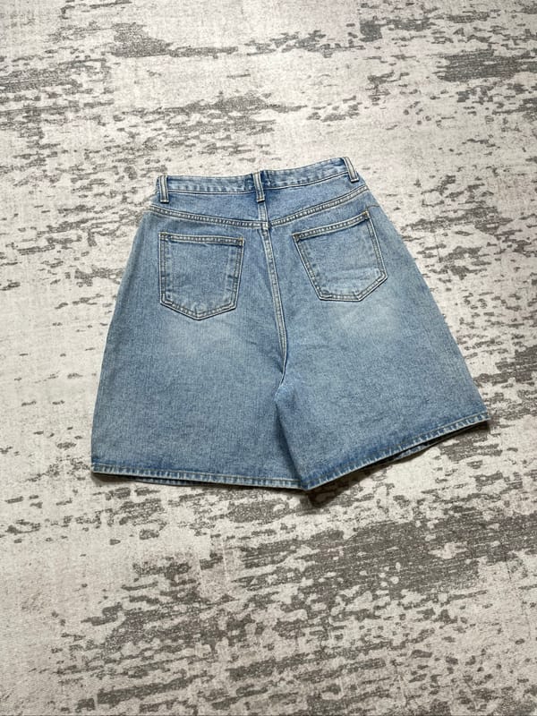 3/4 three quarter slacks denim jorts pants, foto 5