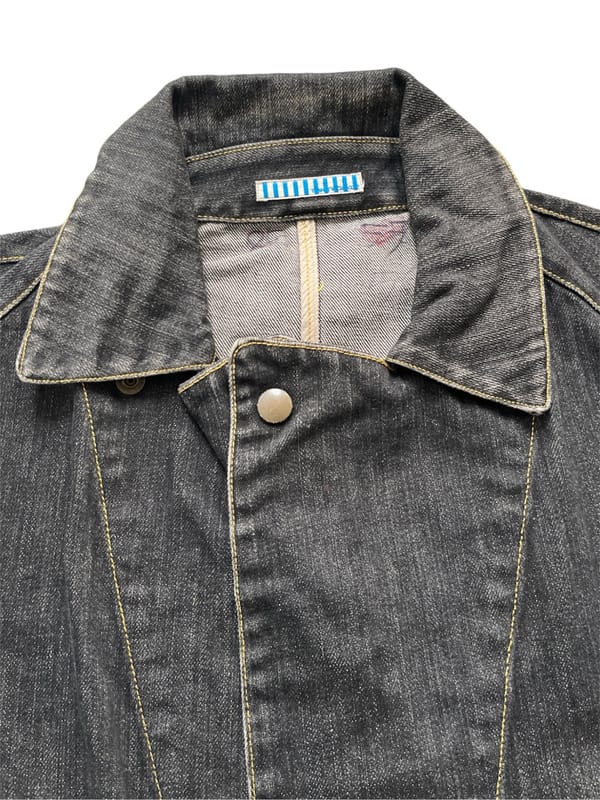 Y2k Japan Brand Double Breast Denim Jacket, foto 3