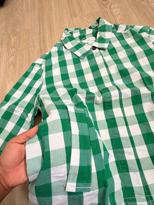Mango Green Checked Jacket, foto 3