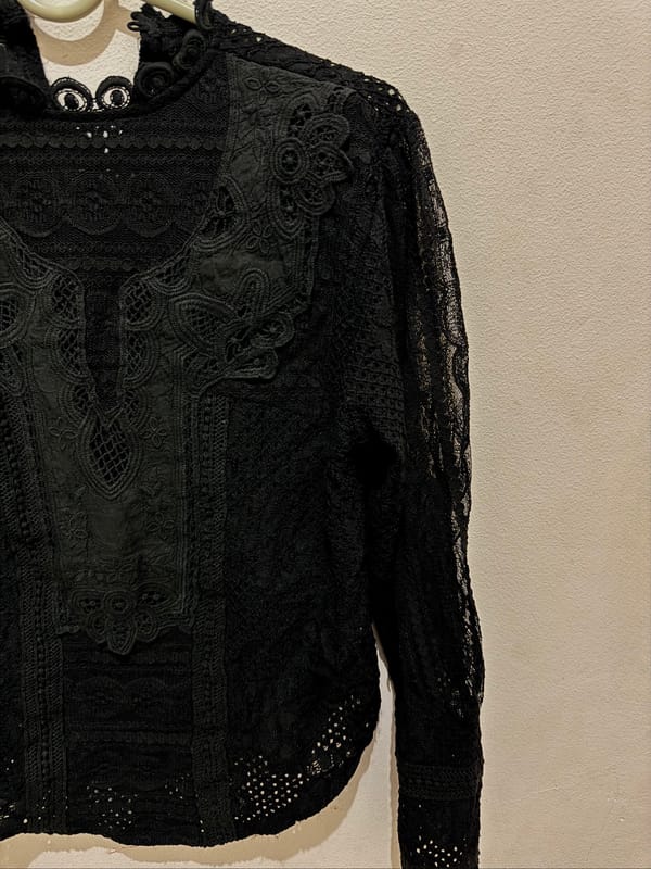 Long Sleeve Motif Renda size M, foto 2