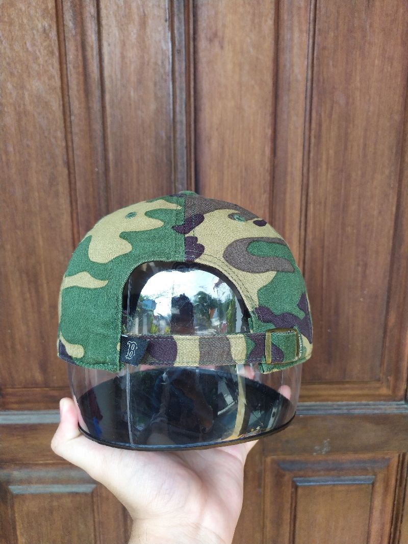 MLB Vintage Casual Hat Pria tan black, foto 3