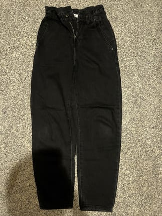 black baggy jeans Zara