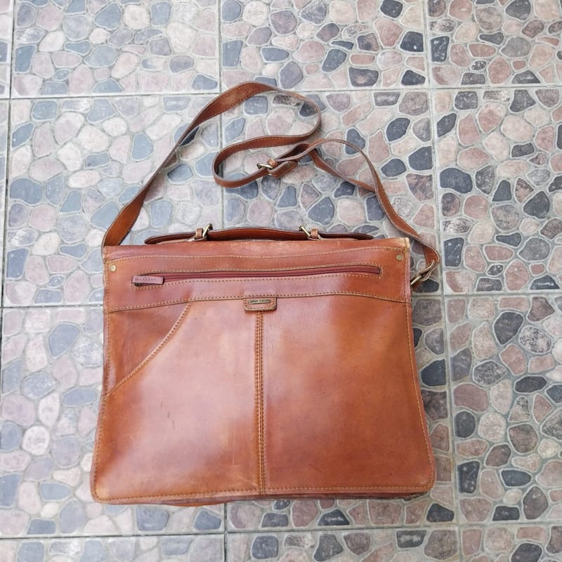 Tas hidesign postman bag messenger bag leather, foto 3