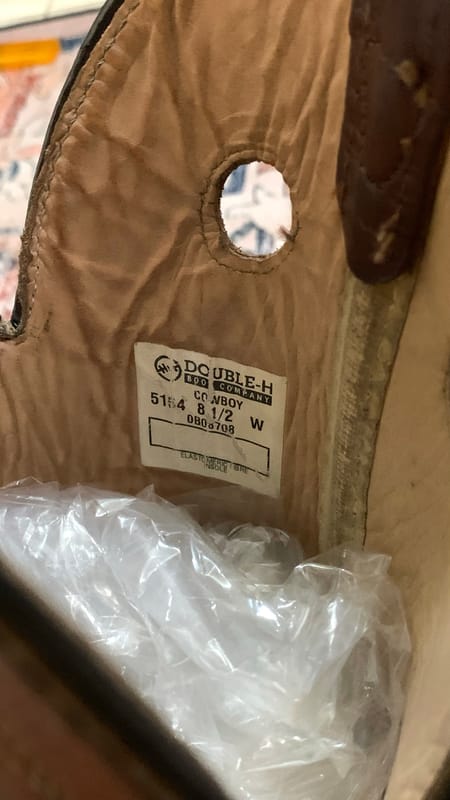 western cowboy boots double H, foto 5
