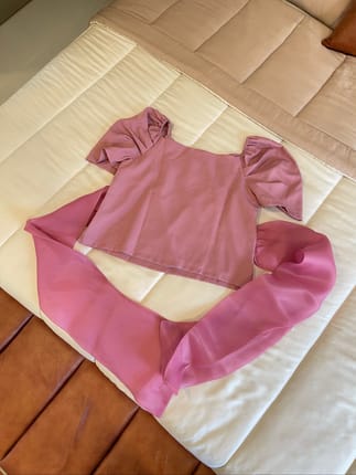 Headline - Atasan ribbon pink