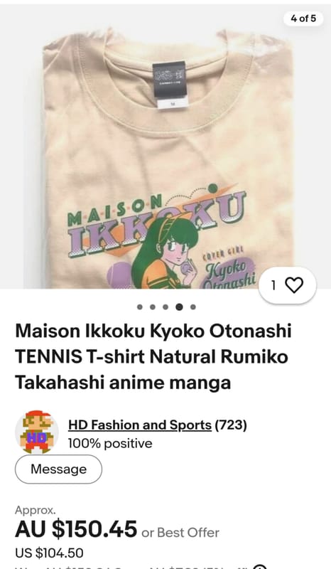 Kaos anime maison ikoku rare item, foto 5