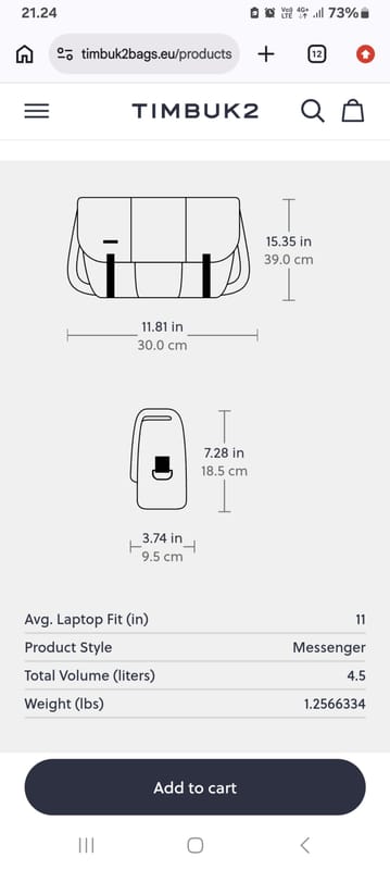 Tas timbuk2 catapult sling bag, foto 3