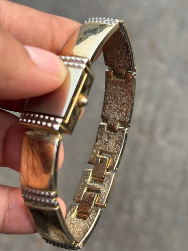 VINTAGE PLAISIR RECTANGULAR BRACELET WATCH PEEK A BOO, foto 7