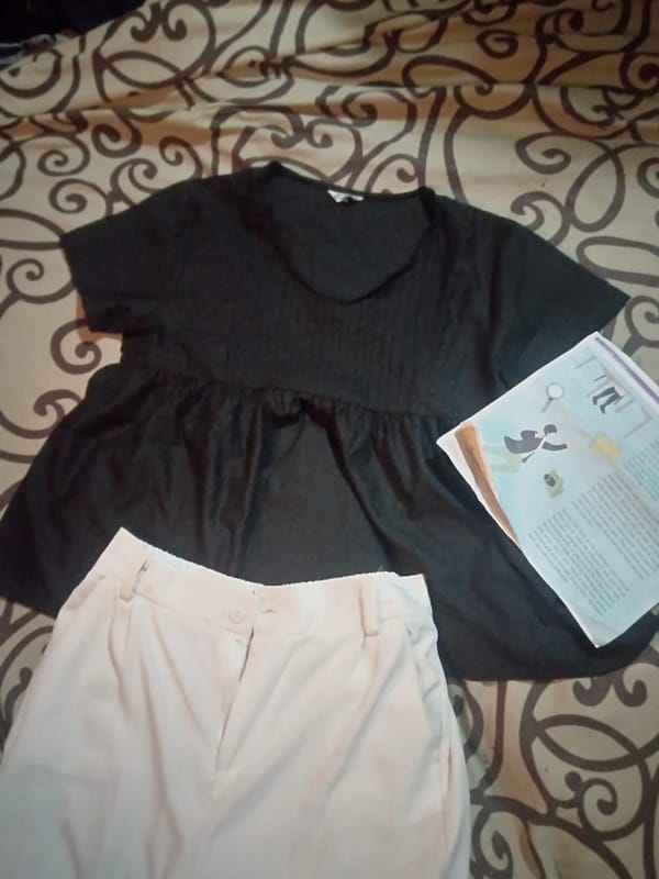 🖤Blouse Peplum Hitam, foto 2