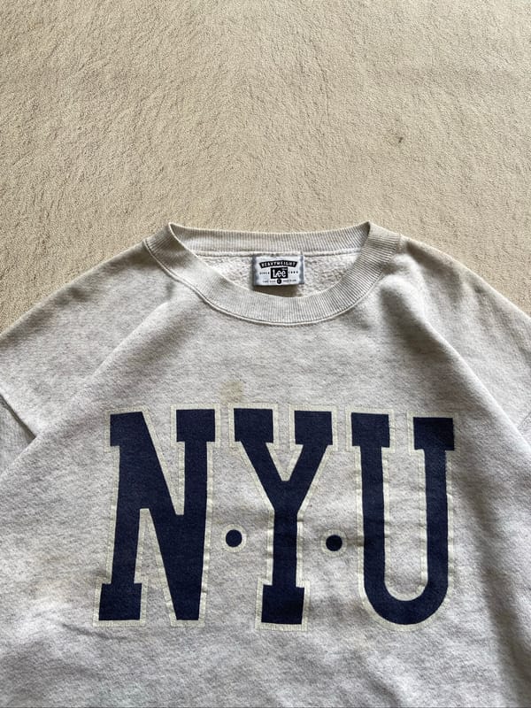 Vtg 90's sweatshirt nyu by lee, foto 2