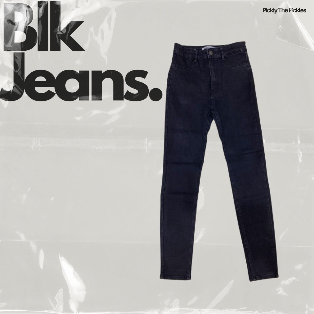 Pull & Bear Grunge Emo Skinny jeans Wanita black