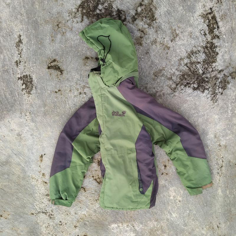 Jack Wolfskin Gorpcore Casual Puffer jacket Pria green gray, foto 2