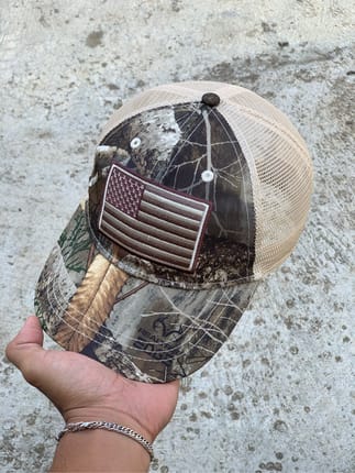 realtree trucker hats, America logo , tage from infinity
