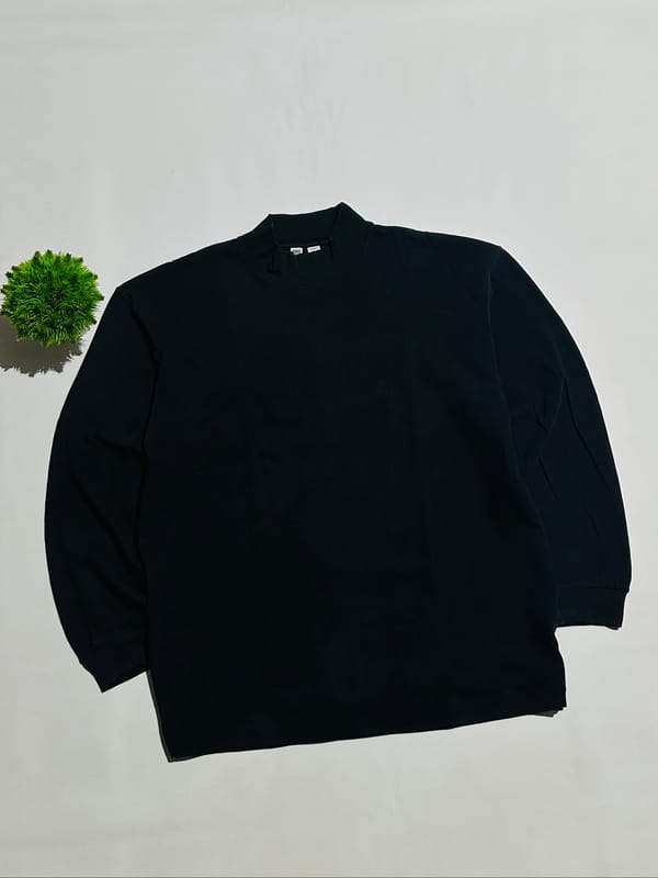 Uniqlo Sweatshirt Pria black, foto 2