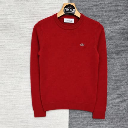 Jaket Knitwear LACOSTE women Red colour Size 34