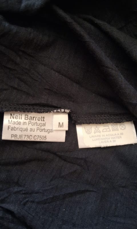 Neil barrett tshirt black, foto 6