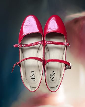 Tltsn hot red flat shoes