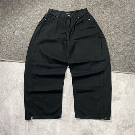 TOFFEE super baggy black jeans