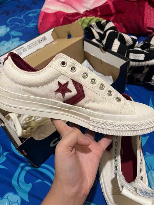 Converse Star Player 76 Maroon White, foto 4