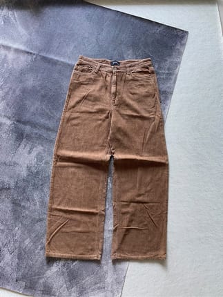 Corduroy Pants Black Up Baggy Brown Second