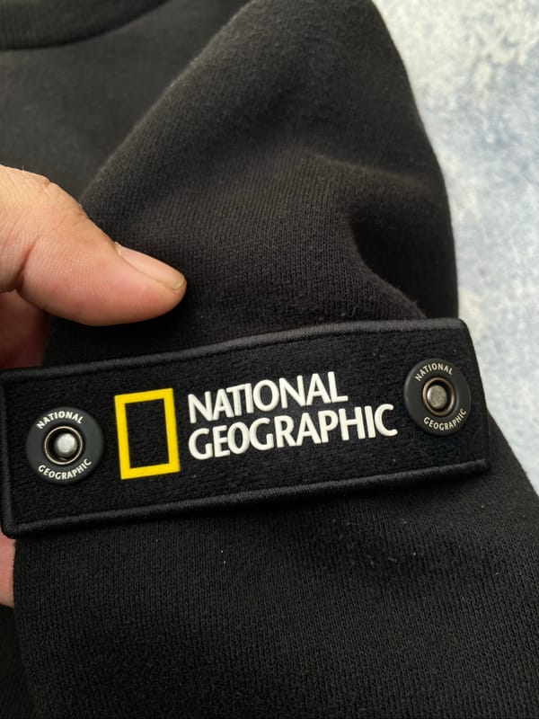crewneck national geographic logo patch samping🙌🏻, foto 4