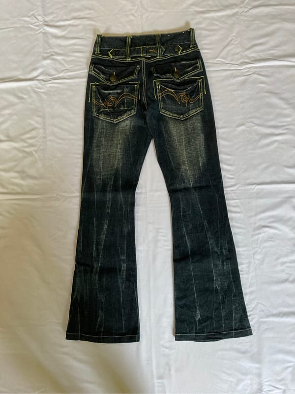low rise boot cut jeans, foto 3
