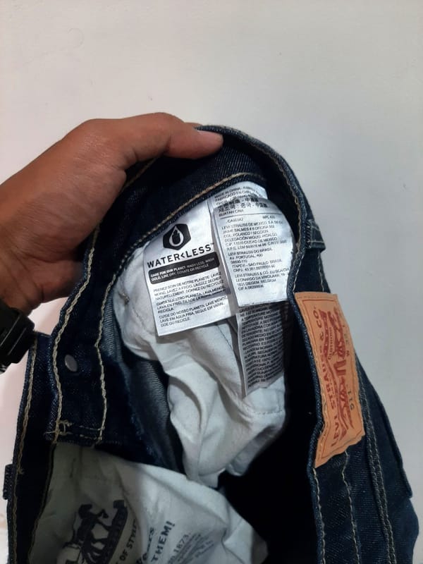 Levis 511 indigo blue denim, foto 5
