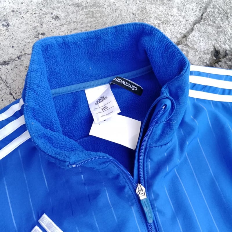 ADIDAS 3 STRIPE TAPPED BLUE HALF ZIP TRACK JACKET | OUTERWEA, foto 6
