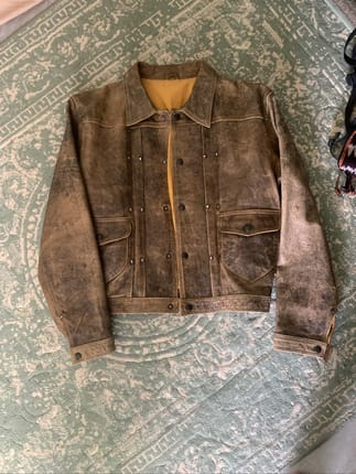 Vintage Leather jacket BIGI CO LTD