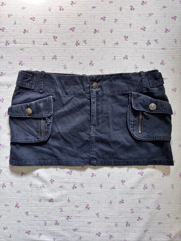 Y2k Cargo Lowrise Mini Skirt, foto 2