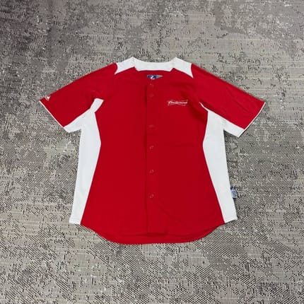 JERSEY BASEBALL MAJESTIC BUDWEISER, size L-XL