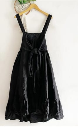 Backless black dress