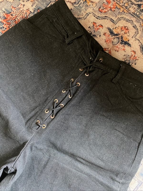 Jorts raw denim Fittynco, foto 2