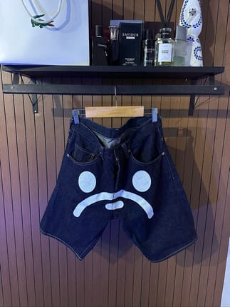 Bape sad face short jeans